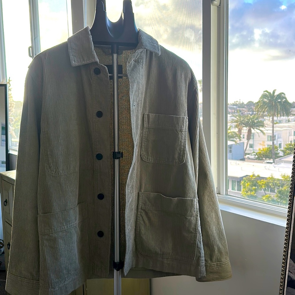 Light Green corduroyed shirt